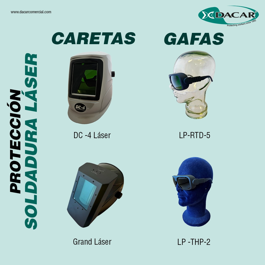 protección contra soldadura láser