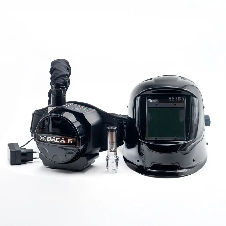 Motoventilador DACAiR + careta de soldar WH02 Grand V969D Plus + 1 Motoventilador DACAiR + careta de soldar WH02 Grand V969D Plus +