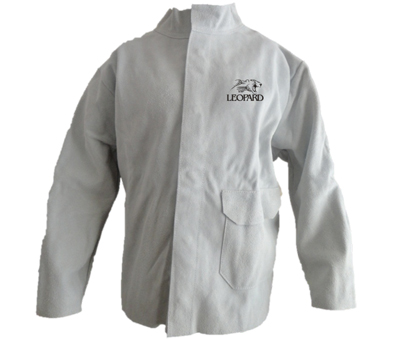 Chaqueta de soldador de cuero