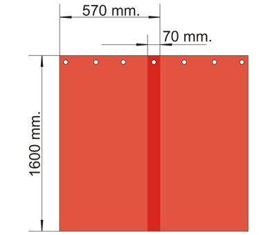 Lanière Transarc H 1600 x L 570 x E 1 mm