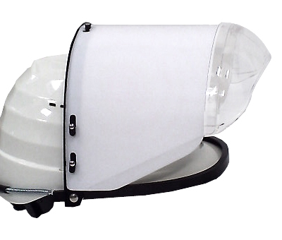 visor de policarbonato con cubrementón
